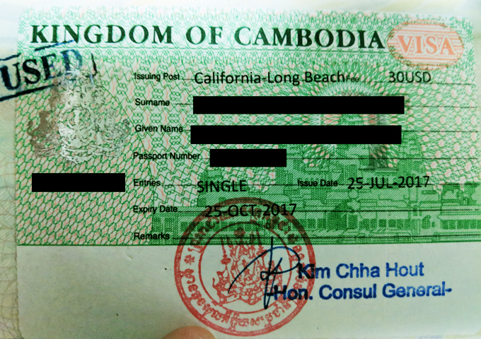 Cambodian Visa